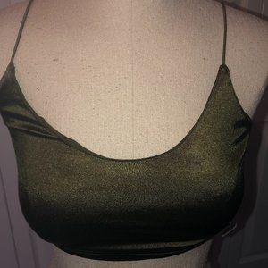 Urban Outfitter NWT Cami Crop Olive